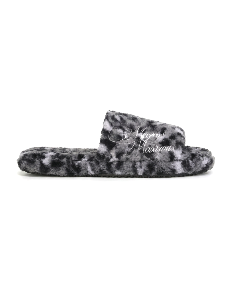 Snow Leopard Fur Slides